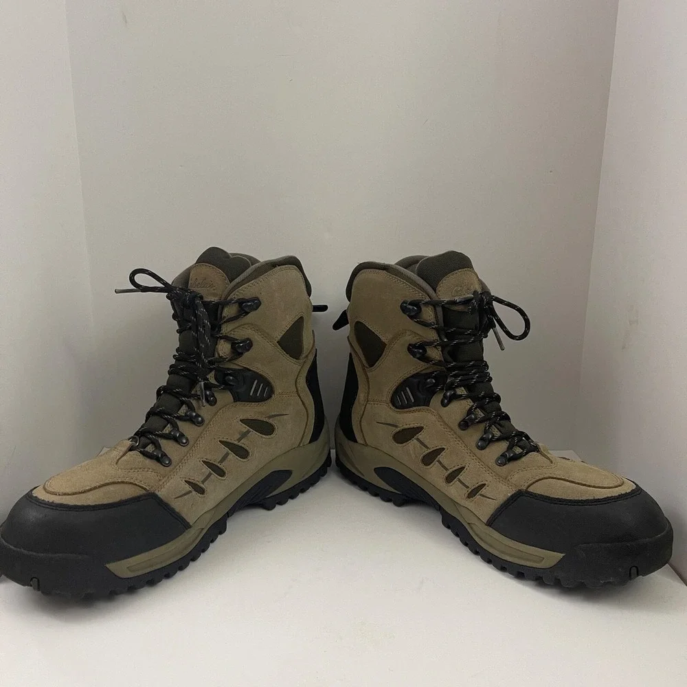 Cabelas Snow Runner Boots Mens 14D Thinsulate Dry Plus‎ Waterproof Brown 83-0535